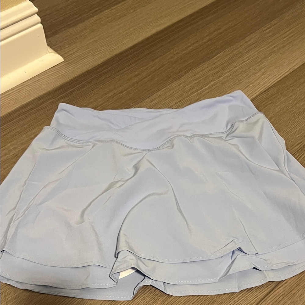 Women's Light Blue Athletic Skort